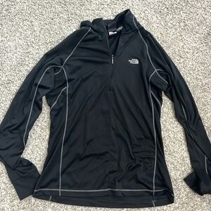 Black north face quarter zip
